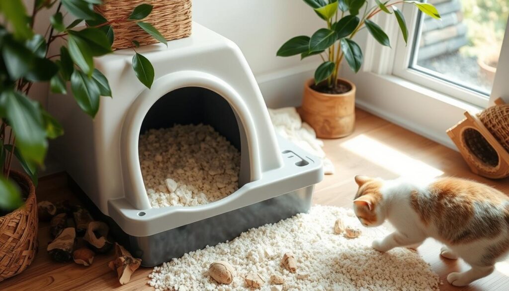 arena para gatos casera