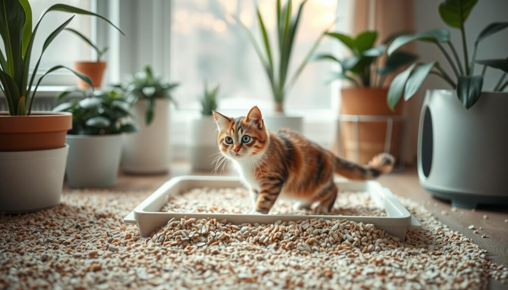 beneficios de arena biodegradables para gatos