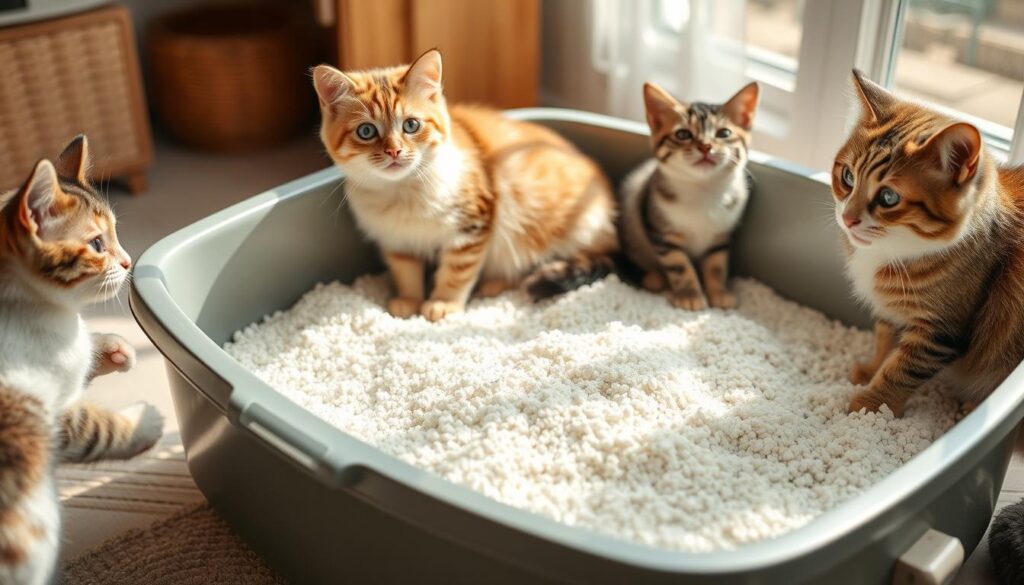 características arena gatos sin polvo